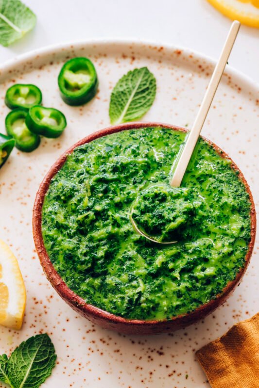 Green Chutney Recipe (Coriander Chutney) Hari Chutney Indian